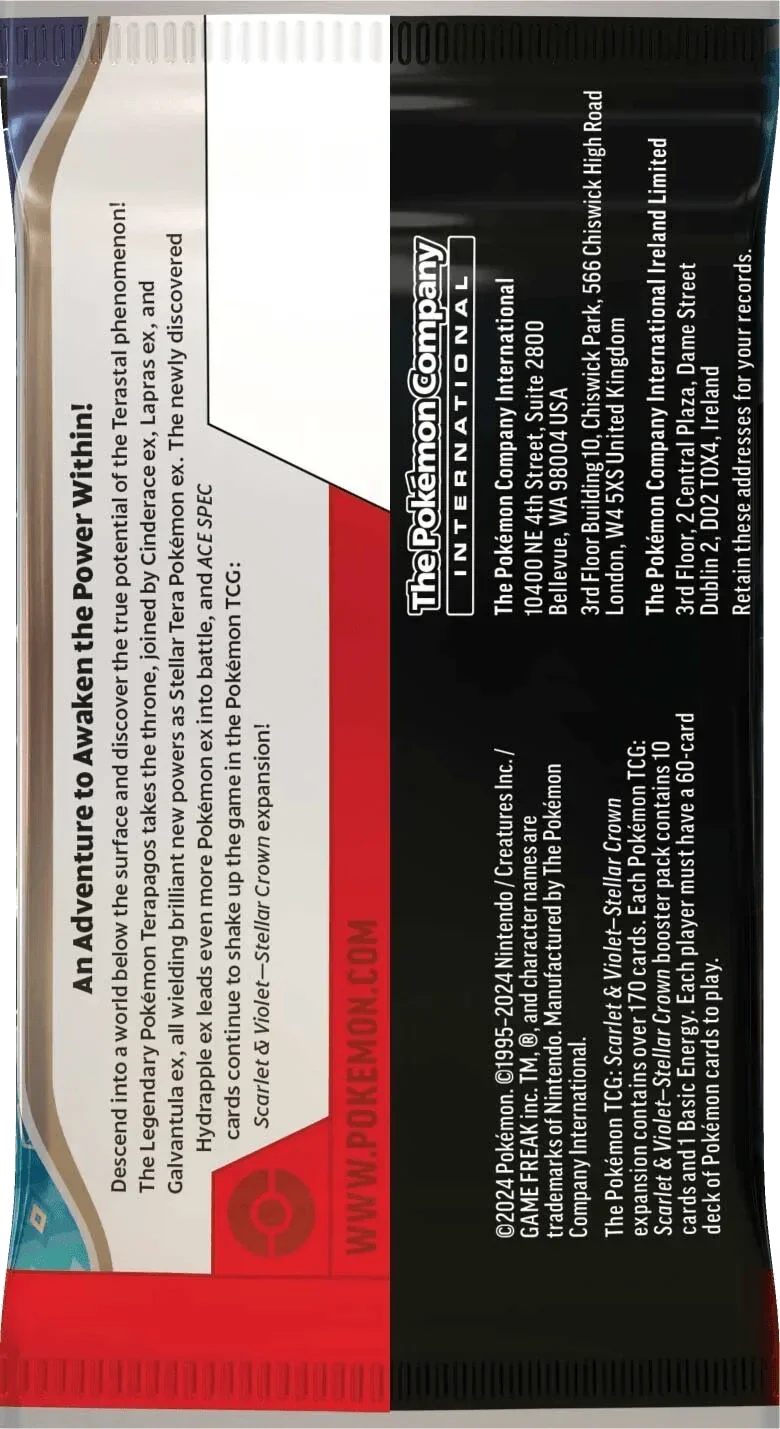 Pokemon TCG - Scarlet & Violet - Stellar Crown - Booster Box (36x Packs)