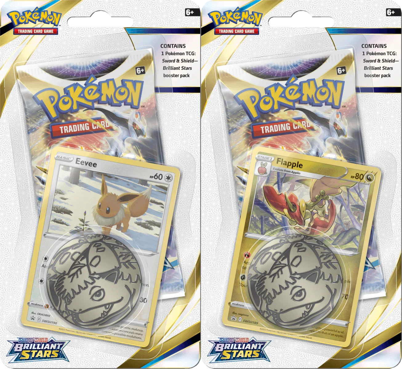 Pokemon TCG - Sword & Shield - Brilliant Stars - Checklane Blister Packs