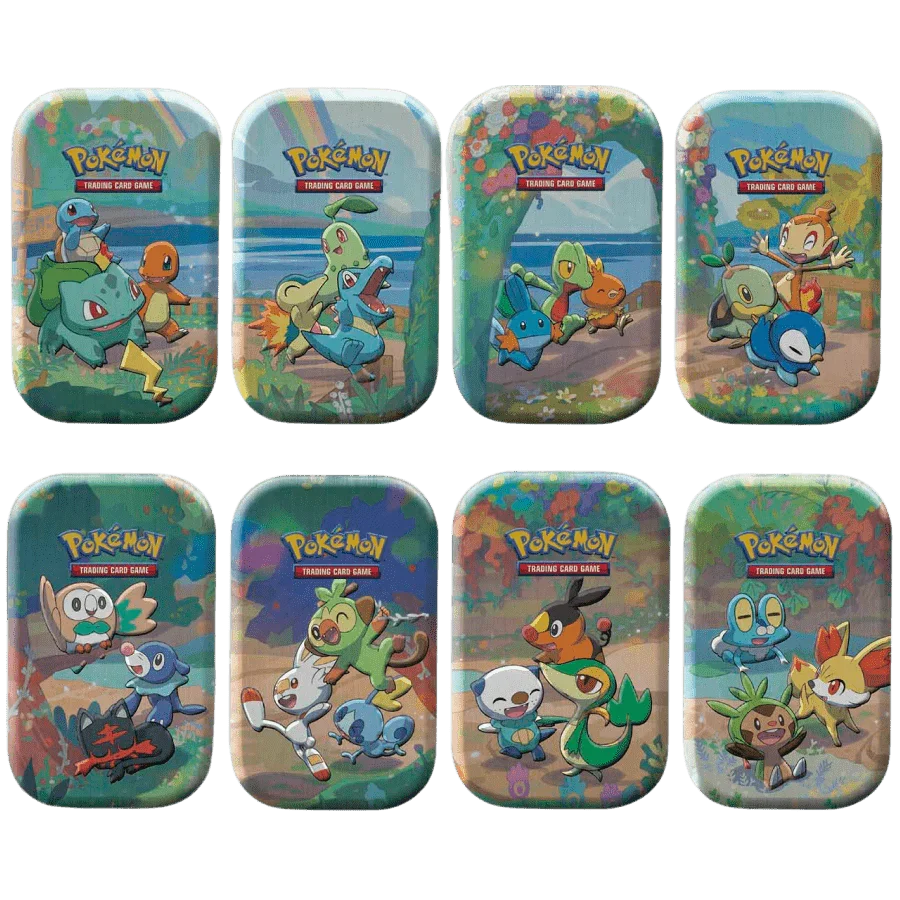 Pokemon TCG - Sword & Shield - Celebrations - Mini Tin - Turtwig, Chimchar & Piplup