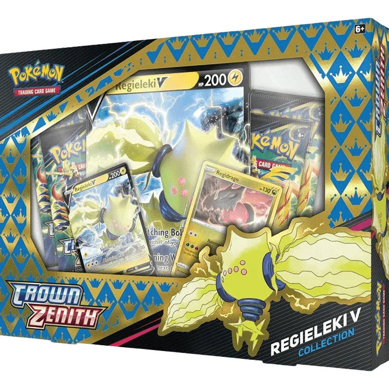 Pokemon TCG - Sword & Shield - Crown Zenith - Regieleki V Collection Box