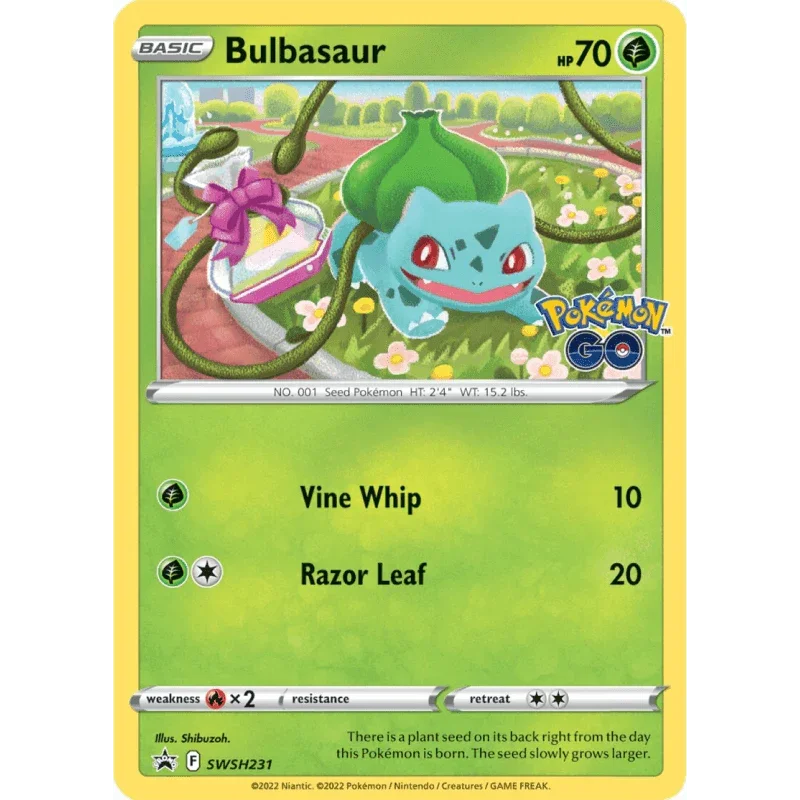 Pokemon TCG - Sword & Shield - Pokémon GO - Pin Collection - Bulbasaur