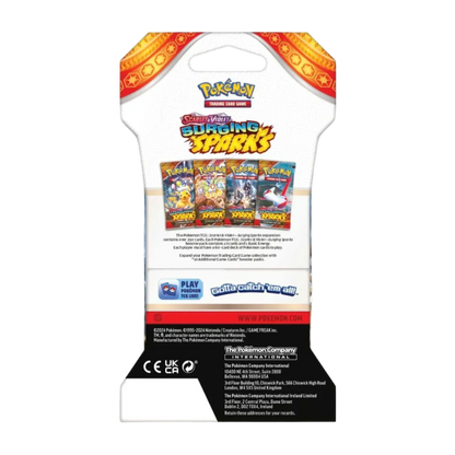 Pokemon TCG - Scarlet & Violet - Surging Sparks - Sleeved Booster Pack