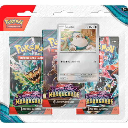 Pokemon TCG - Scarlet & Violet - Twilight Masquerade - 3-Pack Blister - Snorlax