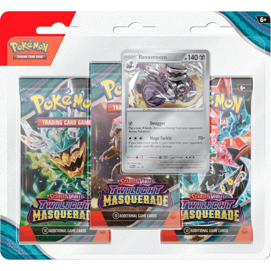 Pokemon TCG - Scarlet & Violet - Twilight Masquerade - 3-Pack Blister - Revavroom
