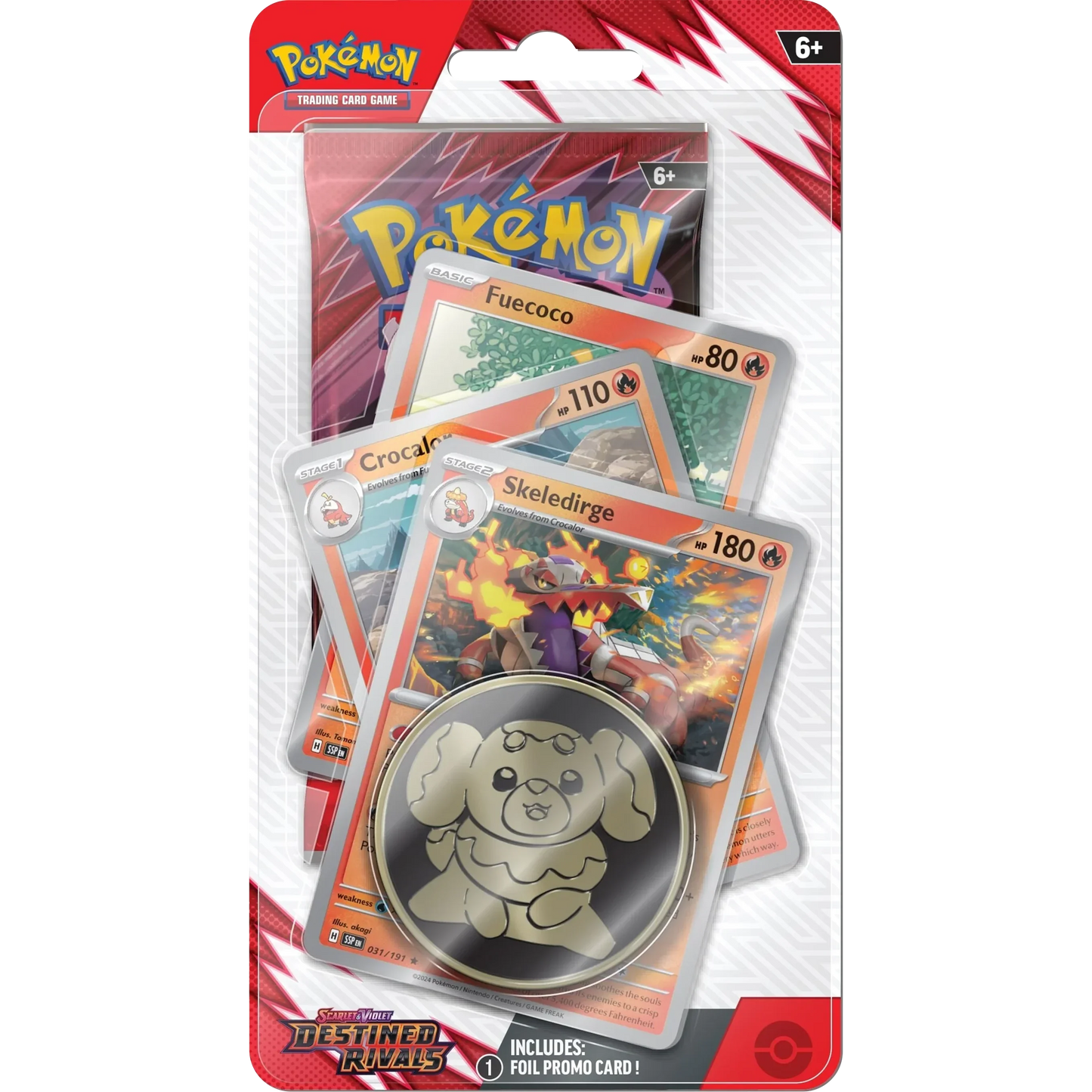 Pokemon TCG - Scarlet & Violet - Destined Rivals - Premium Checklane Blister - Skeledirge