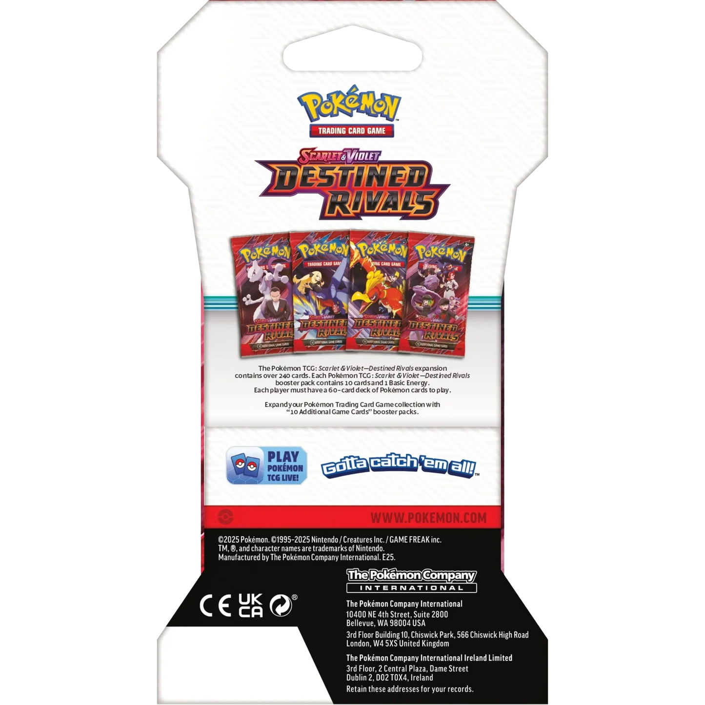 Pokemon TCG - Scarlet & Violet - Destined Rivals - Sleeved Booster Pack