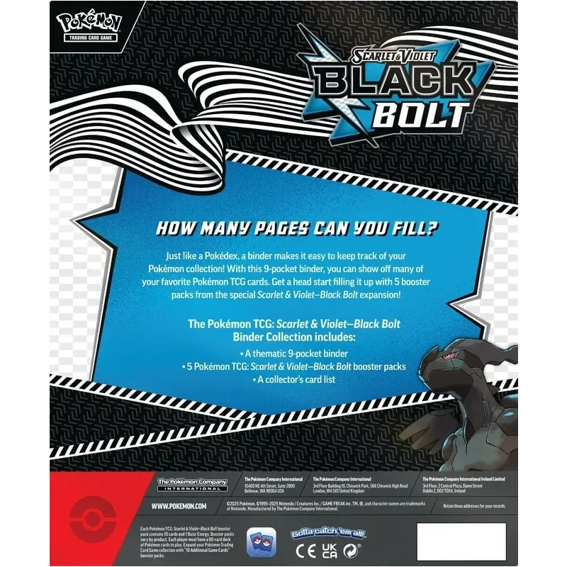 Pokemon TCG - Scarlet & Violet - Black Bolt - Binder Collection