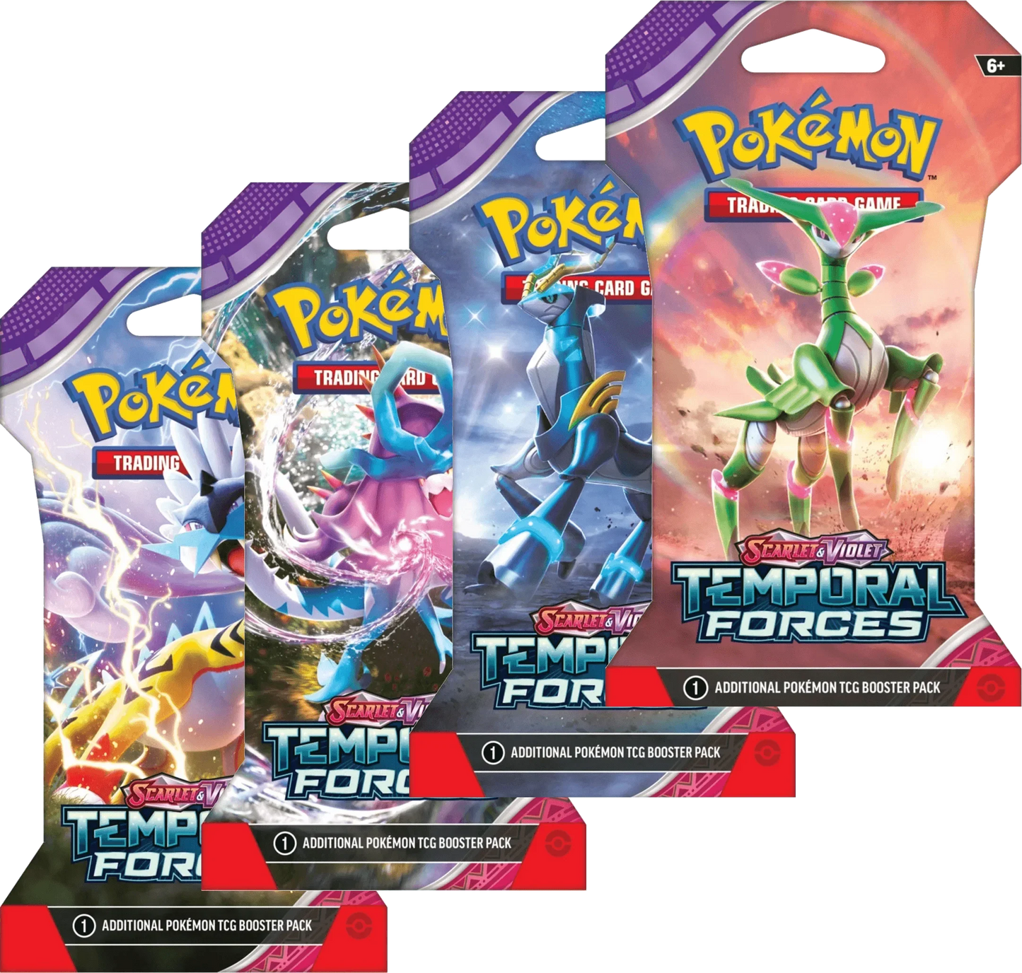 Pokemon TCG - Scarlet & Violet - Temporal Forces - Sleeved Booster Pack