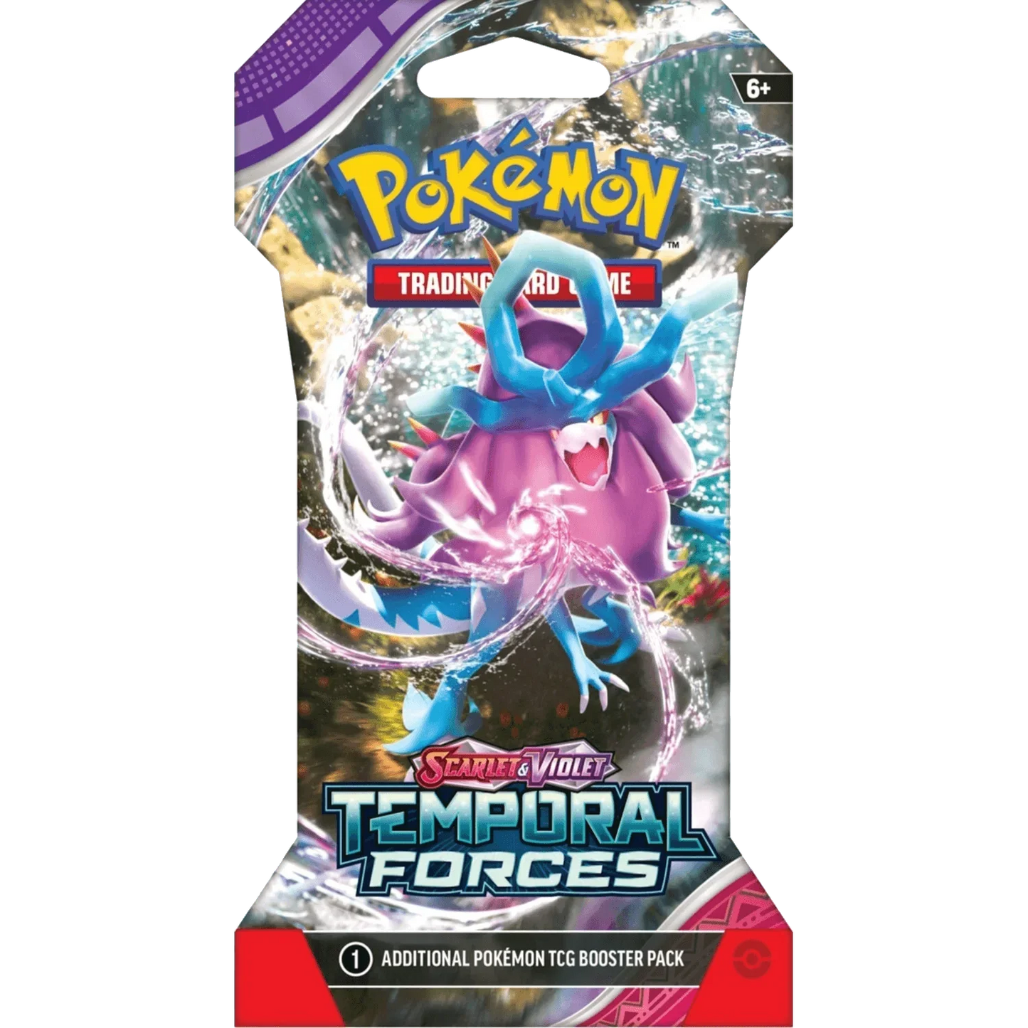 Pokemon TCG - Scarlet & Violet - Temporal Forces - Sleeved Booster Pack