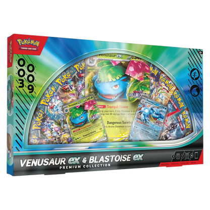 Pokemon TCG - Scarlet & Violet - Venusaur ex & Blastoise ex Premium Collection Box
