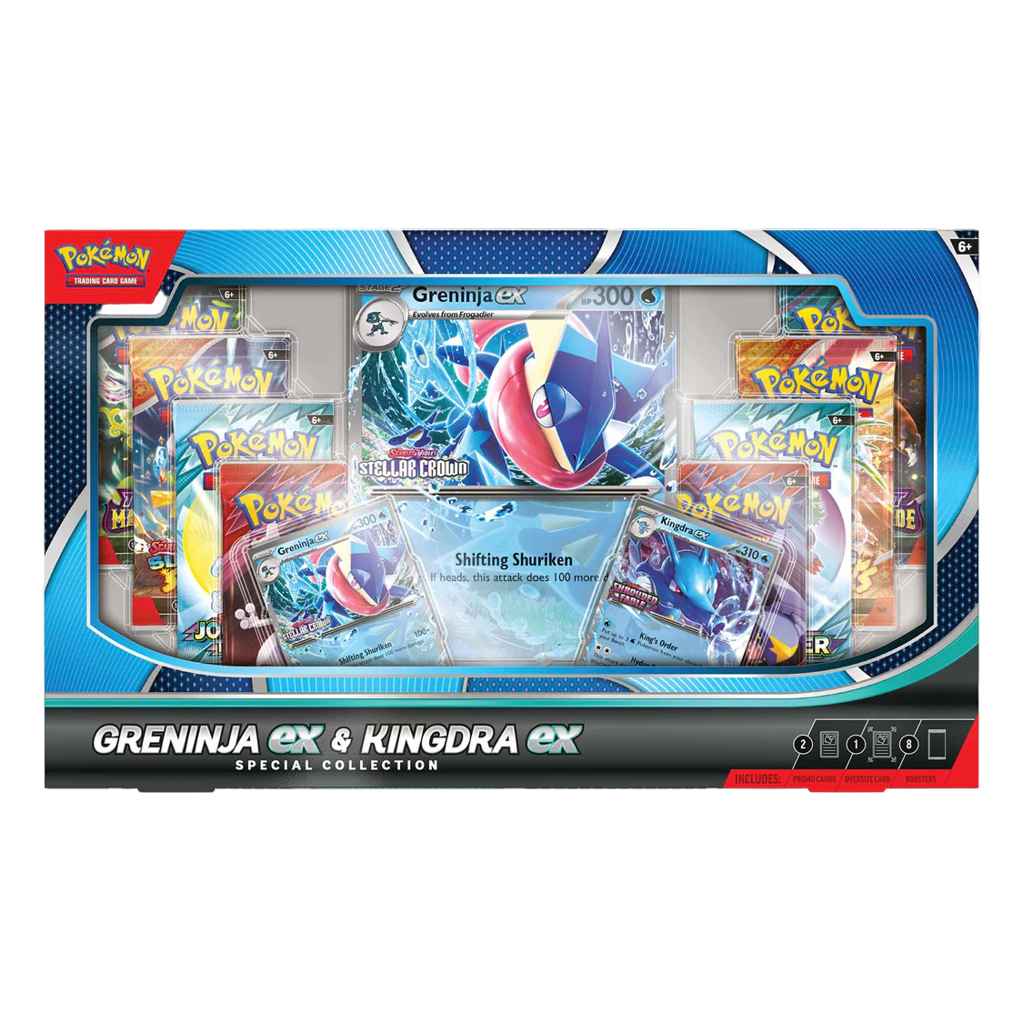 Pokemon TCG - Scarlet & Violet - Greninja ex & Kingdra ex Special Collection Box