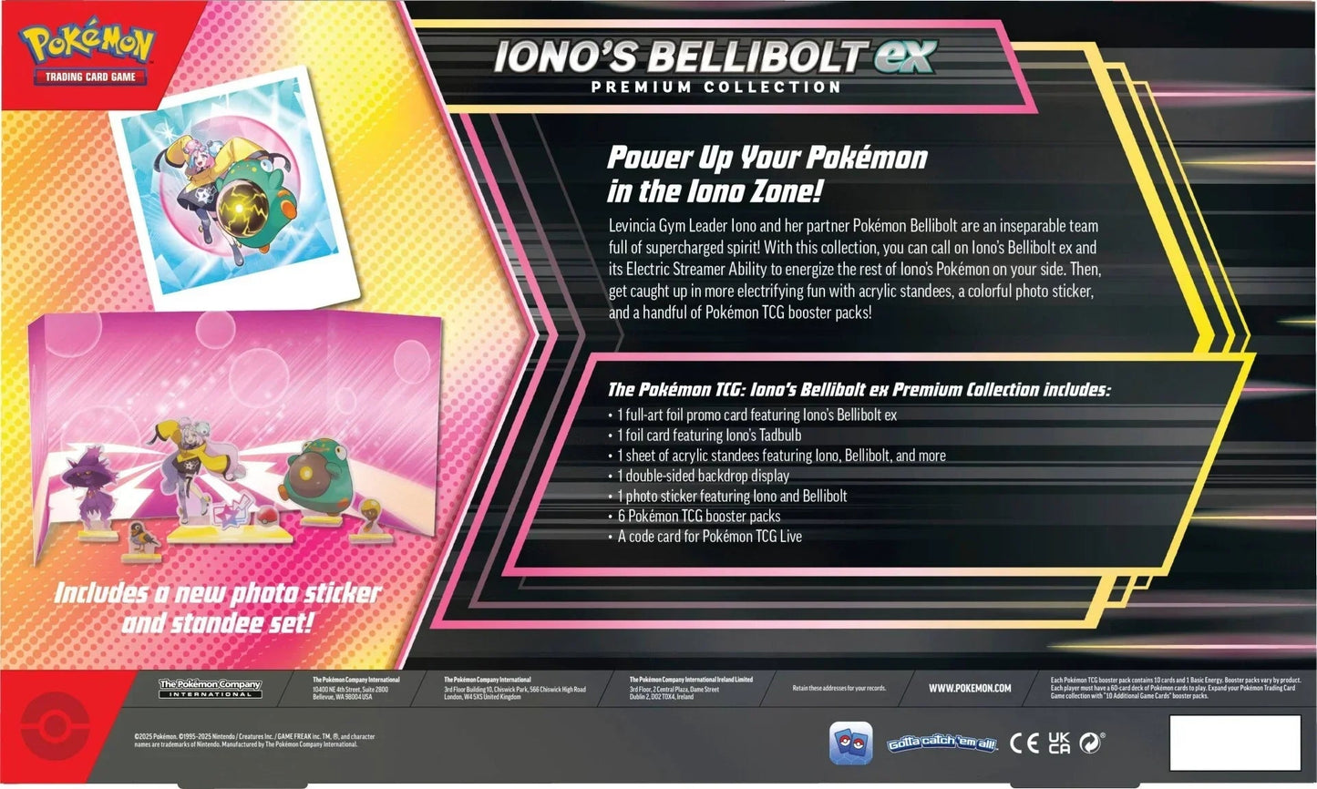 Pokemon TCG - Scarlet & Violet - Iono’s Bellibolt ex Premium Collection Box