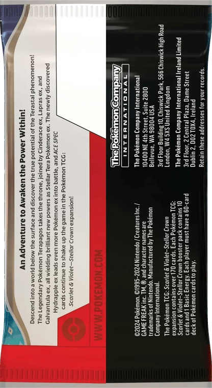 Pokemon TCG - Scarlet & Violet - Stellar Crown - Booster Box (36x Packs)