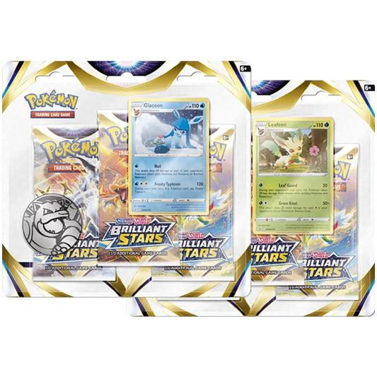 Pokemon TCG - Sword & Shield - Brilliant Stars - 3-Pack Blisters
