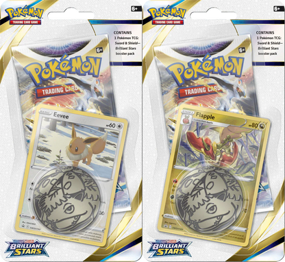 Pokemon TCG - Sword & Shield - Brilliant Stars - Checklane Blister Packs