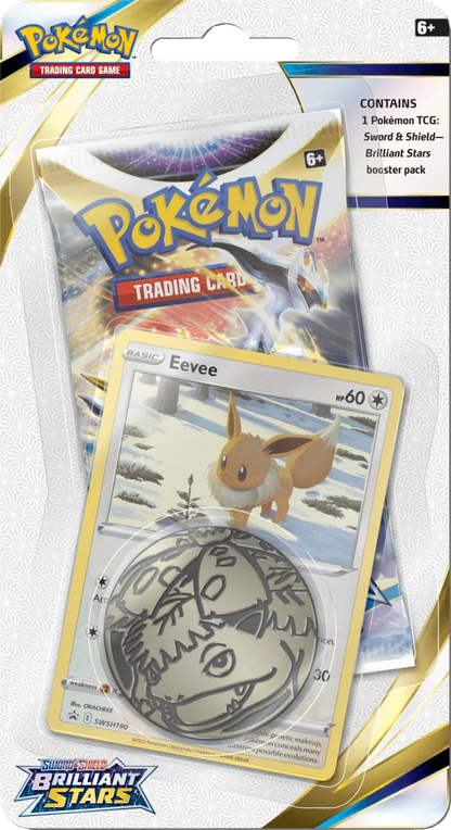 Pokemon TCG - Sword & Shield - Brilliant Stars - Checklane Blister Packs