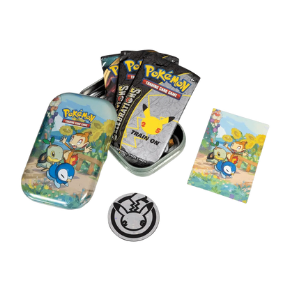 Pokemon TCG - Sword & Shield - Celebrations - Mini Tin - Turtwig, Chimchar & Piplup