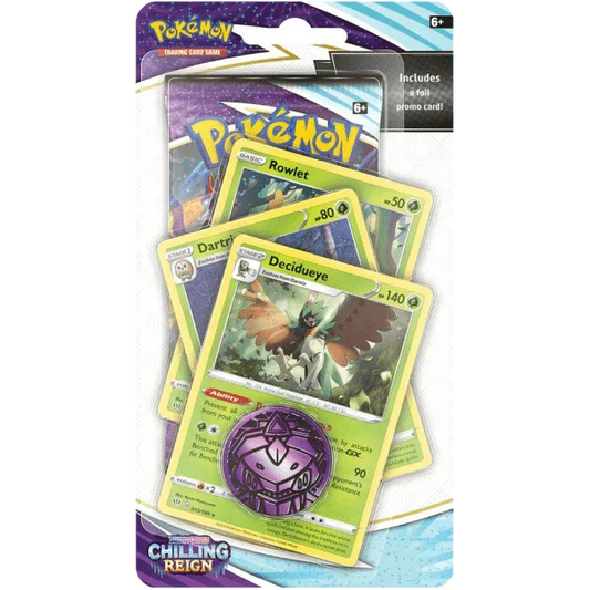 Pokemon TCG - Sword & Shield - Chilling Reign - Premium Checklane Blister Pack - Decidueye