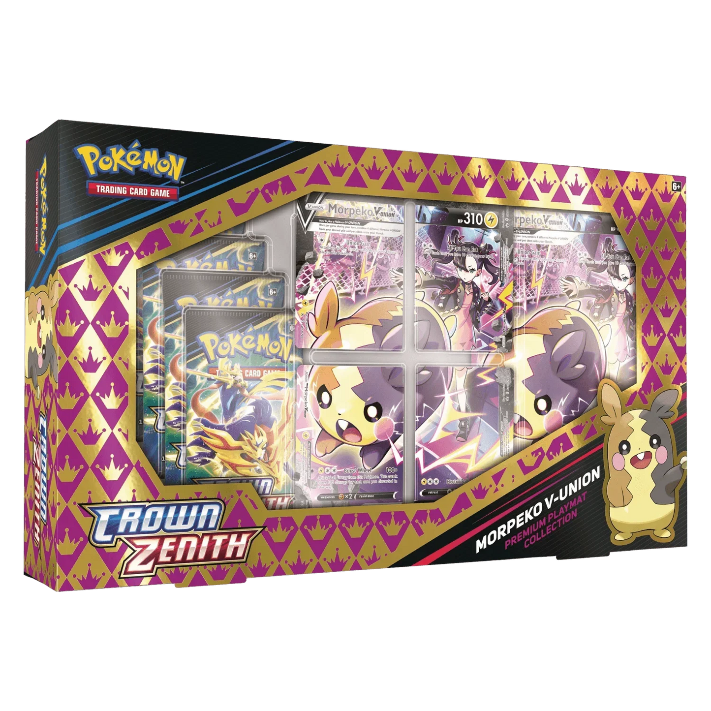 Pokemon TCG - Sword & Shield - Crown Zenith - Premium Playmat Collection - Morpeko V-UNION