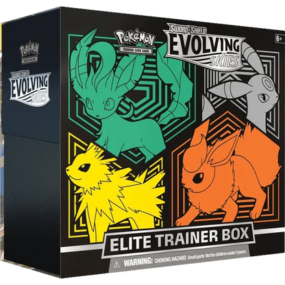 Pokemon TCG - Sword & Shield - Evolving Skies - Elite Trainer Box (Leafeon, Umbreon, Jolteon, Flareon)