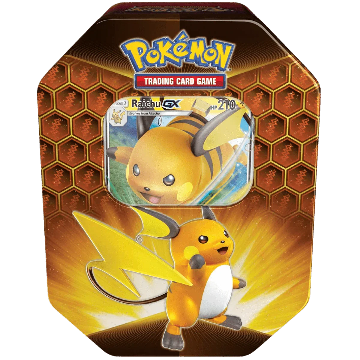 Pokemon TCG - Sun & Moon - Hidden Fates Tin - Raichu GX