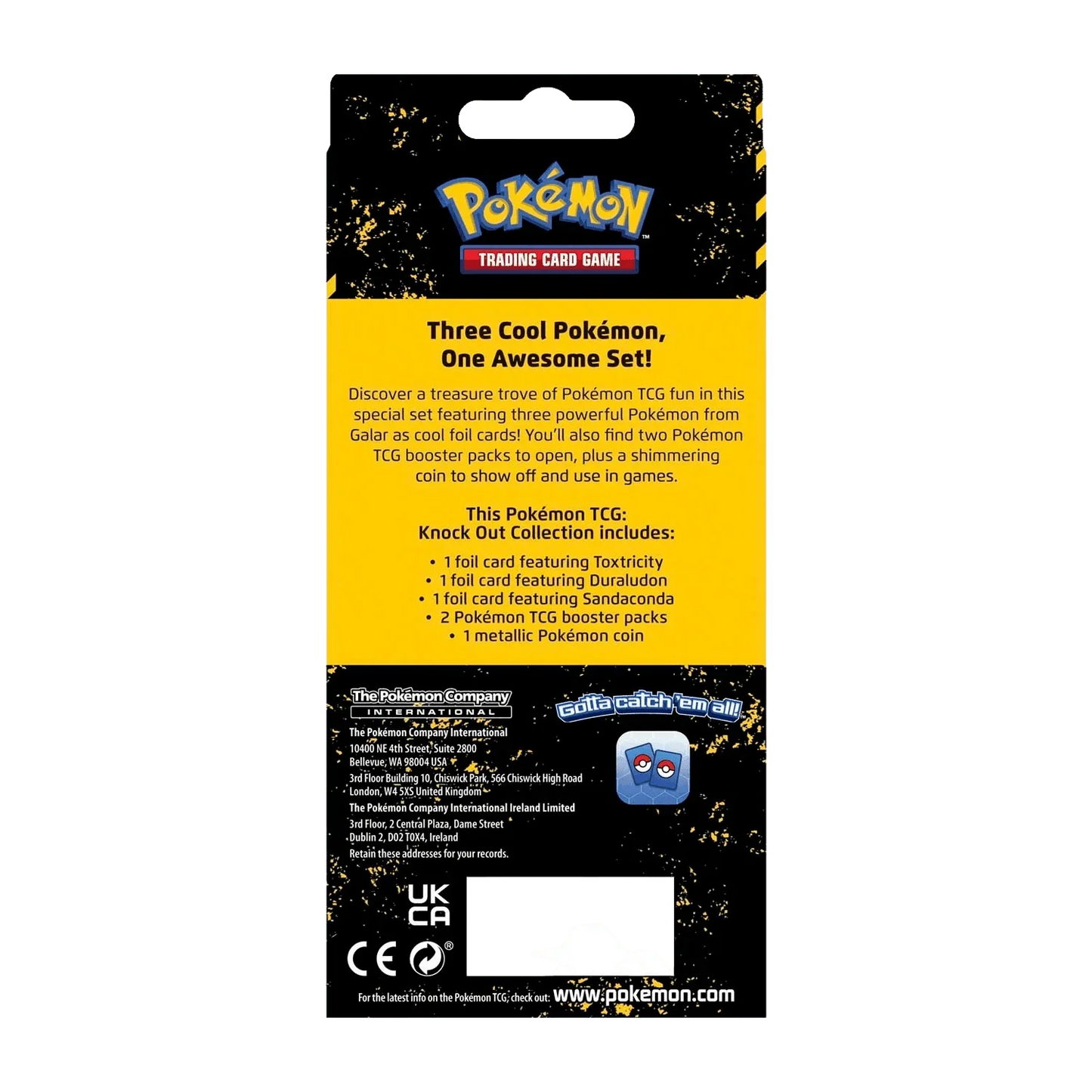 Pokemon TCG - Sword & Shield - Knock Out Collection (Toxtricity, Duraludon & Sandaconda)