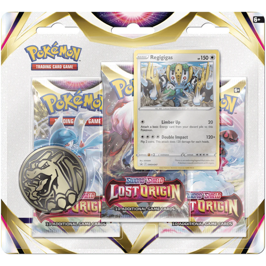 Pokemon TCG - Sword & Shield - Lost Origin - 3-Pack Blister - Regigigas
