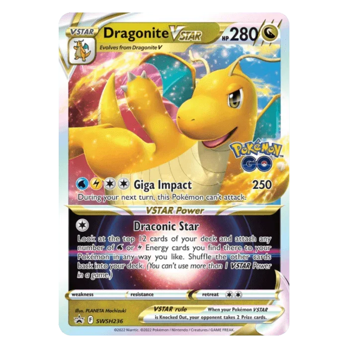 Pokemon TCG - Sword & Shield - Pokémon GO - Premier Deck Holder Collection - Dragonite VSTAR
