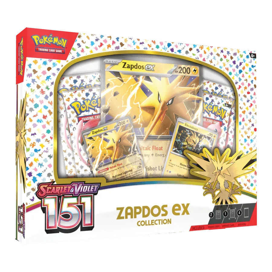 Pokemon TCG - Scarlet & Violet - 151 - Zapdos ex Collection Box