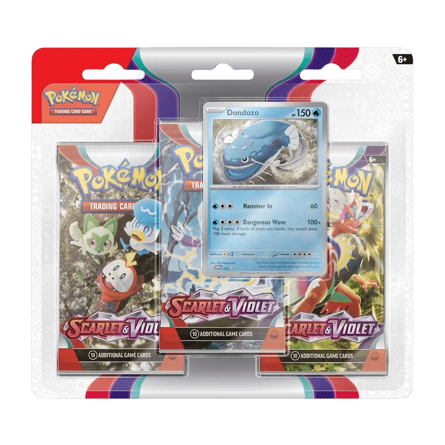 Pokemon TCG - Scarlet & Violet - Base Set - 3-Pack Blister - Dondozo