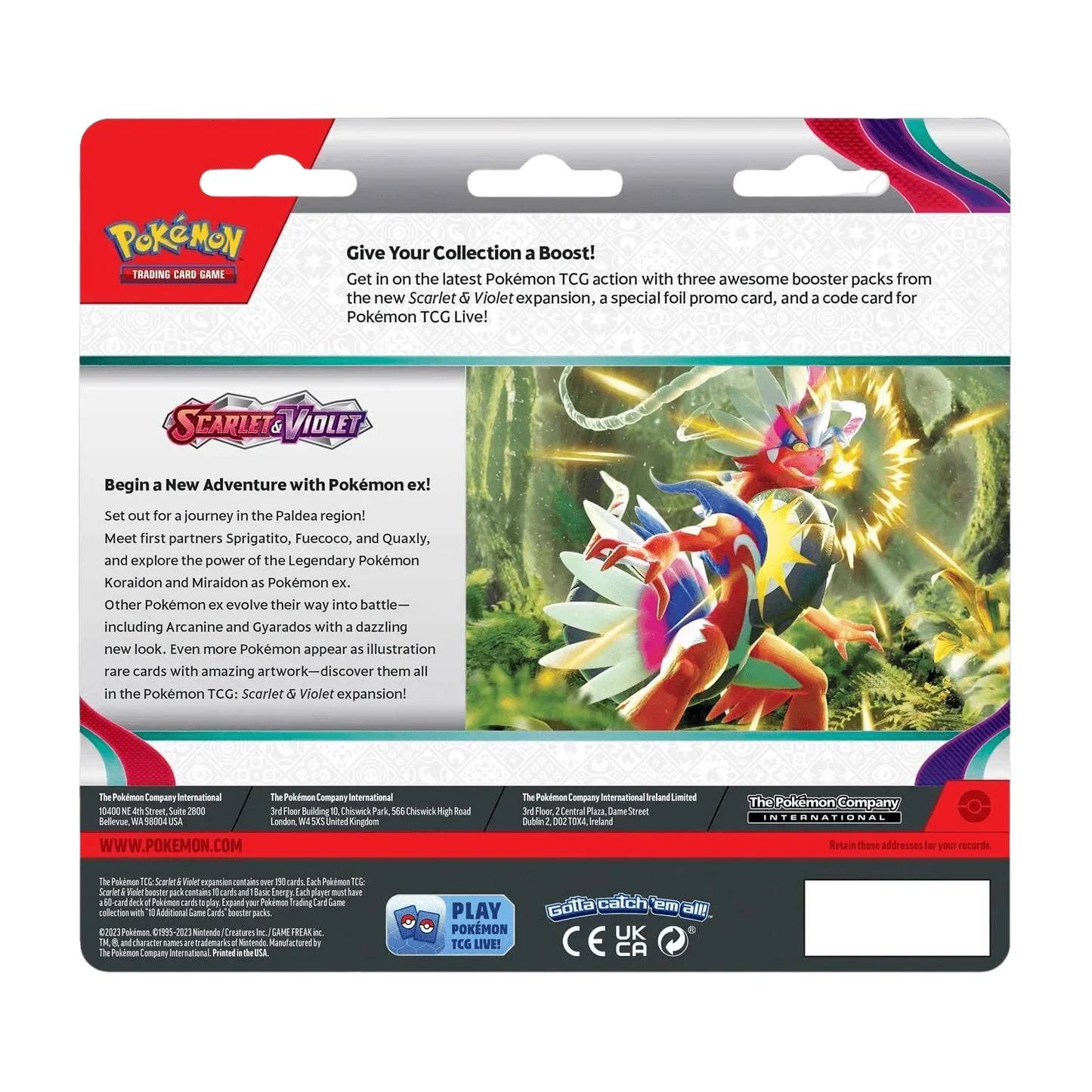Pokemon TCG - Scarlet & Violet - Base Set - 3-Pack Blister - Dondozo