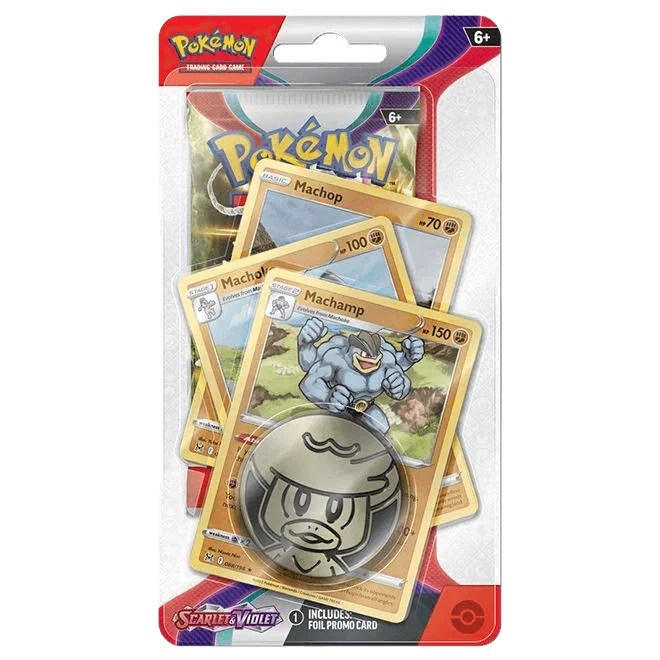 Pokemon TCG - Scarlet & Violet - Base Set - Premium Checklane Blister Pack - Machamp