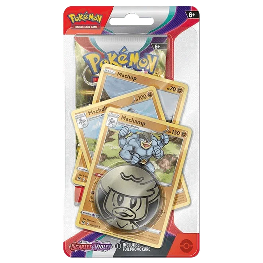 Pokemon TCG - Scarlet & Violet - Base Set - Premium Checklane Blister Pack - Machamp