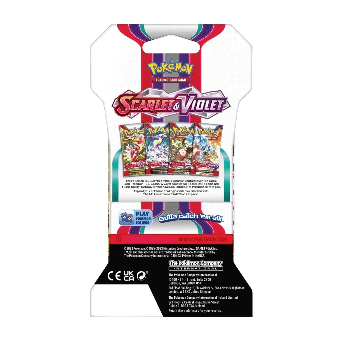 Pokemon TCG - Scarlet & Violet - Base Set - Sleeved Booster Pack