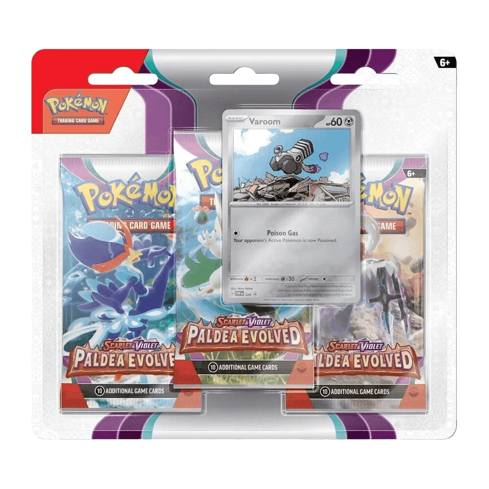 Pokemon TCG - Scarlet & Violet - Paldea Evolved - 3-Pack Blister - Varoom