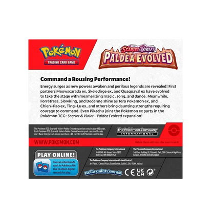Pokemon TCG - Scarlet & Violet - Paldea Evolved Display Case (6x Booster Boxes)