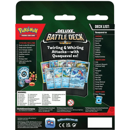 Pokemon TCG - Scarlet & Violet - Deluxe Battle Decks - Meowscarada ex & Quaquaval ex Bundle