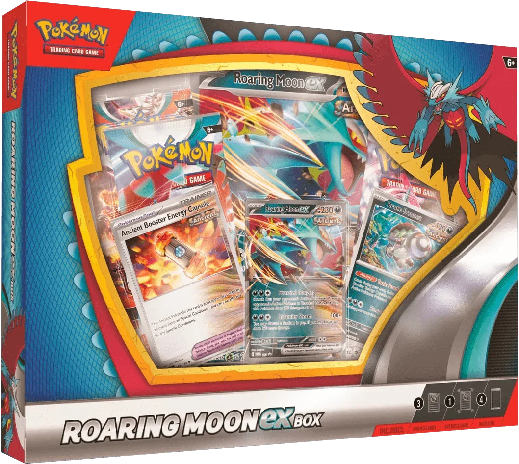 Pokemon TCG - Scarlet & Violet - Roaring Moon ex Collection Box
