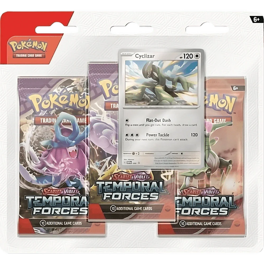 Pokemon TCG - Scarlet & Violet - Temporal Forces - 3-Pack Blister - Cyclizar