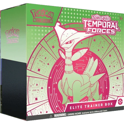 Pokemon TCG - Scarlet & Violet - Temporal Forces - Elite Trainer Box (Iron Leaves)