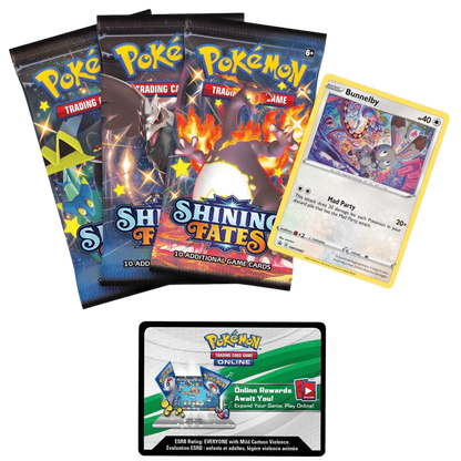 Pokemon TCG - Sword & Shield - Shining Fates - Mad Party Pin Collection Box - Bunnelby