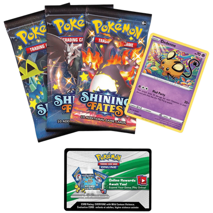 Pokemon TCG - Sword & Shield - Shining Fates - Mad Party Pin Collection Box - Dedenne