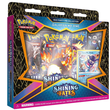 Pokemon TCG - Sword & Shield - Shining Fates - Mad Party Pin Collection Box - Galarian Mr. Rime