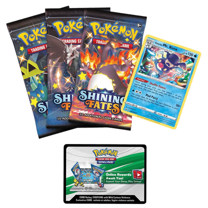 Pokemon TCG - Sword & Shield - Shining Fates - Mad Party Pin Collection Box - Galarian Mr. Rime