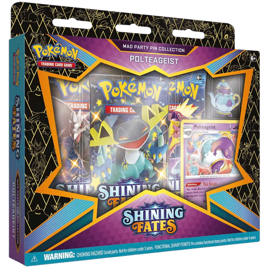 Pokemon TCG - Sword & Shield - Shining Fates - Mad Party Pin Collection Box - Polteageist