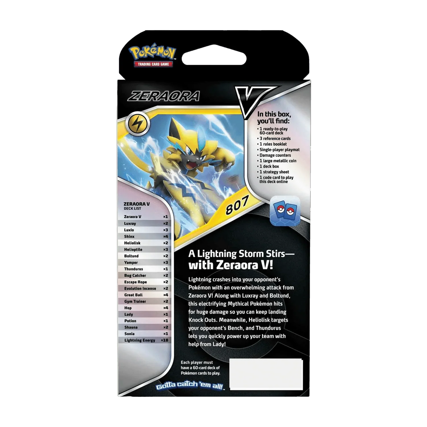 Pokemon TCG - Sword & Shield - Zeraora V Battle Deck